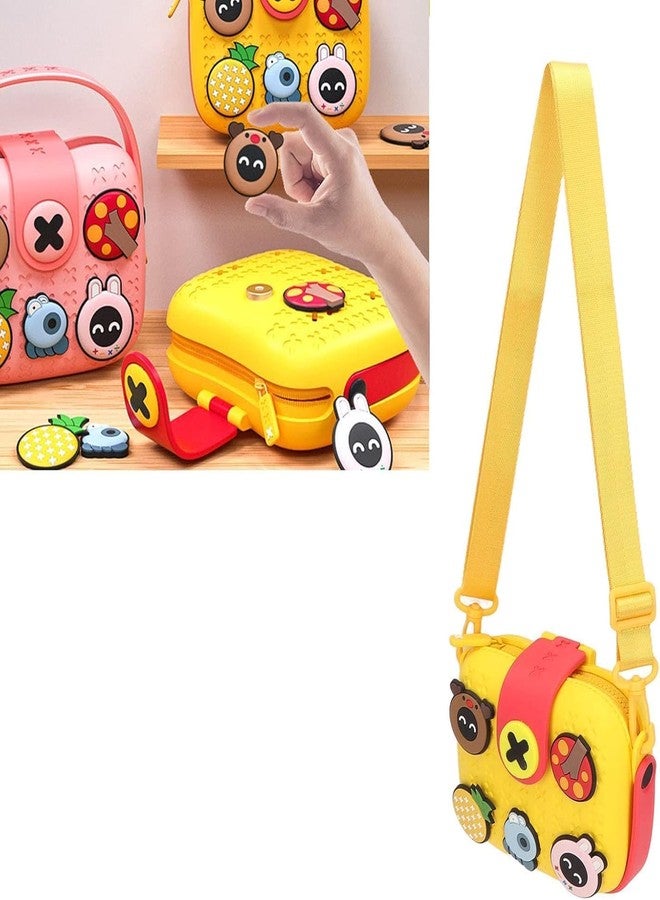 Brighterbee Kids Camera Bag, Lightweight Shoulder Bag with Buffer Case for Boys and Girls for Travel (Yellow) - Image 5